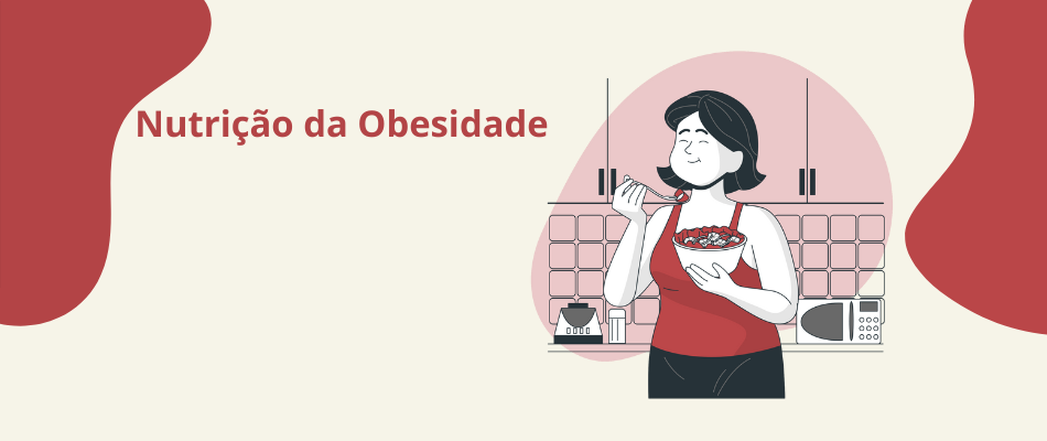 Banner de nutrição da obesidade